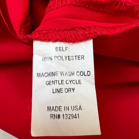 $238 Amanda Uprichard X REVOLVE Riesling Gown Lipstick Red Long Formal Dress S - Picture 10 of 11